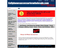 Tablet Screenshot of cellphonesaccessorieswholesale.com